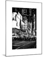 Times Square Urban Scene by Night - Manhattan - New York City - United States-Philippe Hugonnard-Mounted Art Print