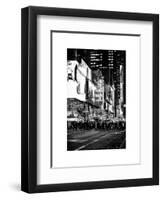 Times Square Urban Scene by Night - Manhattan - New York City - United States-Philippe Hugonnard-Framed Art Print