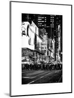 Times Square Urban Scene by Night - Manhattan - New York City - United States-Philippe Hugonnard-Mounted Art Print