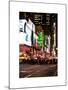 Times Square Urban Scene by Night - Manhattan - New York City - United States-Philippe Hugonnard-Mounted Art Print