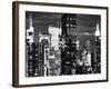 Times Square with Empire State Building, Architecture and Buildings, Manhattan, NYC-Philippe Hugonnard-Framed Photographic Print