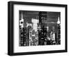 Times Square with Empire State Building, Architecture and Buildings, Manhattan, NYC-Philippe Hugonnard-Framed Photographic Print