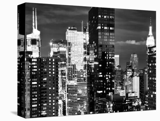 Times Square with Empire State Building, Architecture and Buildings, Manhattan, NYC-Philippe Hugonnard-Stretched Canvas