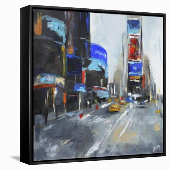 Times Square-Solveiga-Framed Stretched Canvas