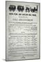 Timetable For the New York and Harlem Rail Road, 1848-null-Mounted Giclee Print