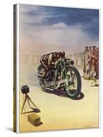 Timing a Motor Cycle-Shuffrey-Stretched Canvas