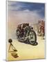 Timing a Motor Cycle-Shuffrey-Mounted Photographic Print
