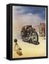 Timing a Motor Cycle-Shuffrey-Framed Stretched Canvas