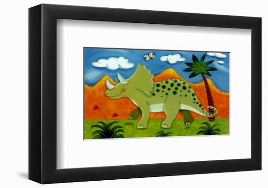 Timmy the Triceratops-Sophie Harding-Framed Art Print