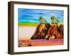 Timo and the baboons, 2003,(oil on linen)-Cristina Rodriguez-Framed Giclee Print
