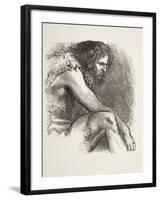 Timon in His Cave in Timon of Athens, from 'The Illustrated Library Shakespeare', Published…-null-Framed Giclee Print