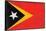 Timor-Leste Flag Design with Wood Patterning - Flags of the World Series-Philippe Hugonnard-Framed Stretched Canvas