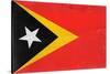 Timor-Leste Flag Design with Wood Patterning - Flags of the World Series-Philippe Hugonnard-Stretched Canvas