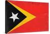 Timor-Leste Flag Design with Wood Patterning - Flags of the World Series-Philippe Hugonnard-Stretched Canvas