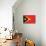 Timor-Leste Flag Design with Wood Patterning - Flags of the World Series-Philippe Hugonnard-Mounted Premium Giclee Print displayed on a wall