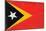 Timor-Leste Flag Design with Wood Patterning - Flags of the World Series-Philippe Hugonnard-Mounted Premium Giclee Print