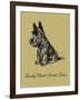 Timothy Black-Scottish Terrier-Lucy Dawson-Framed Art Print