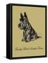 Timothy Black-Scottish Terrier-Lucy Dawson-Framed Stretched Canvas