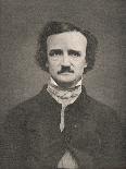Edgar Allan Poe American Writer-Timothy Cole-Framed Stretched Canvas