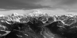 Low-Angle View of Mitre Peak, Stirling Falls, New Zealand-Timothy Mulholland-Photographic Print