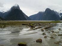 Mitre Peak, Estuary and Bay from Milford Sound; Fiordland National Park, New Zealand-Timothy Mulholland-Framed Photographic Print