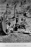 A Navajo Family Outside their Home-Timothy O' Sullivan-Photographic Print