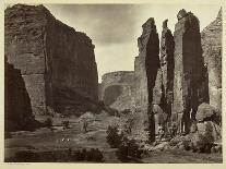 Black Cañon, Colorado River, Looking Below, Near Camp 7, 1871-Timothy O'Sullivan-Photographic Print