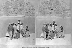 A Navajo Family Outside their Home-Timothy O' Sullivan-Photographic Print