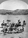 A Navajo Family Outside their Home-Timothy O' Sullivan-Photographic Print