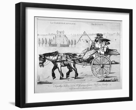 Timothy Tallow, and His Wife, Going to Graves Hall, on a Sunday, 1772-R St George Mansergh-Framed Giclee Print