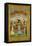 Timur Handing the Imperial Crown to Babur, India-Govardhan-Framed Stretched Canvas