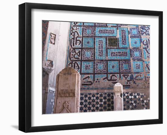 Timurid Decoration, Sufi Shrine of Gazargah, Herat Province, Afghanistan-Jane Sweeney-Framed Photographic Print