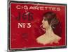 Tin for 100 'Job No. 3' Cigarettes, c.1910-null-Mounted Giclee Print