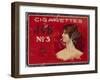 Tin for 100 'Job No. 3' Cigarettes, c.1910-null-Framed Giclee Print