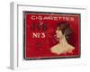 Tin for 100 'Job No. 3' Cigarettes, c.1910-null-Framed Giclee Print