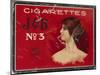 Tin for 100 'Job No. 3' Cigarettes, c.1910-null-Mounted Giclee Print