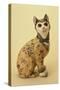 Tin-Glazed Earthenware Figure of a Cat-Émile Gallé-Stretched Canvas