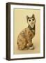 Tin-Glazed Earthenware Figure of a Cat-Émile Gallé-Framed Giclee Print