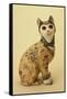 Tin-Glazed Earthenware Figure of a Cat-Émile Gallé-Framed Stretched Canvas