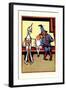 Tin Man, Dorothy and Scarecrow-John R. Neill-Framed Art Print