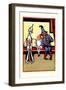 Tin Man, Dorothy and Scarecrow-John R. Neill-Framed Art Print