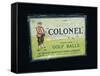 Tin of 'Colonel' golf balls, c1909-Unknown-Framed Stretched Canvas