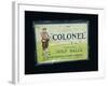 Tin of 'Colonel' golf balls, c1909-Unknown-Framed Giclee Print