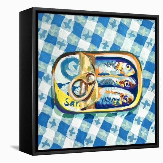 Tin of Sardines-Key and Sea Creative-Framed Stretched Canvas