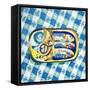 Tin of Sardines-Key and Sea Creative-Framed Stretched Canvas