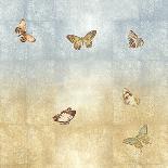 Butterflies on Silver I-Tina Blakely-Art Print