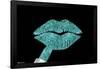 Tina Lavoie - Aqua Glitter Lipstick-Trends International-Framed Poster