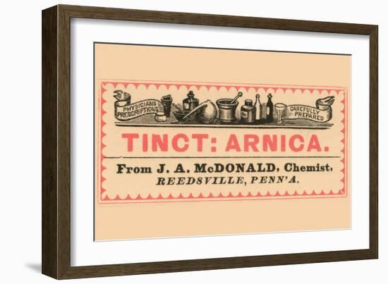 Tincture: Arnica-null-Framed Art Print