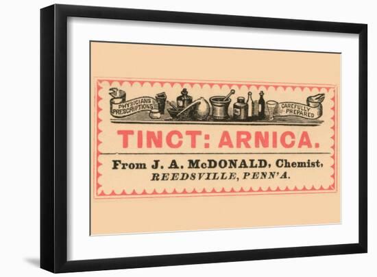 Tincture: Arnica-null-Framed Art Print