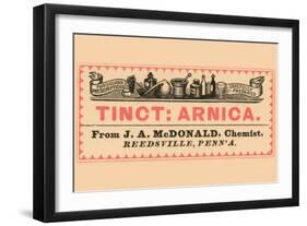 Tincture: Arnica-null-Framed Art Print